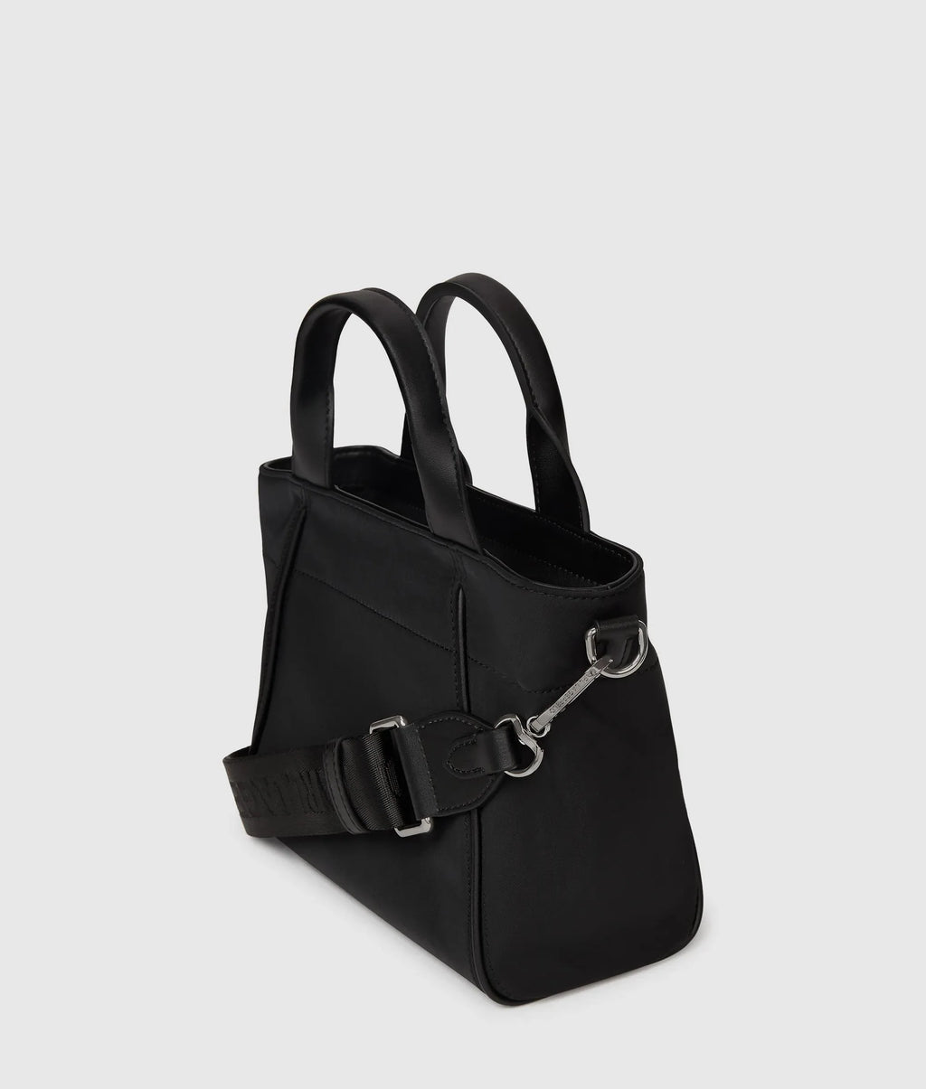 Ikon Nylon small tag tote bag