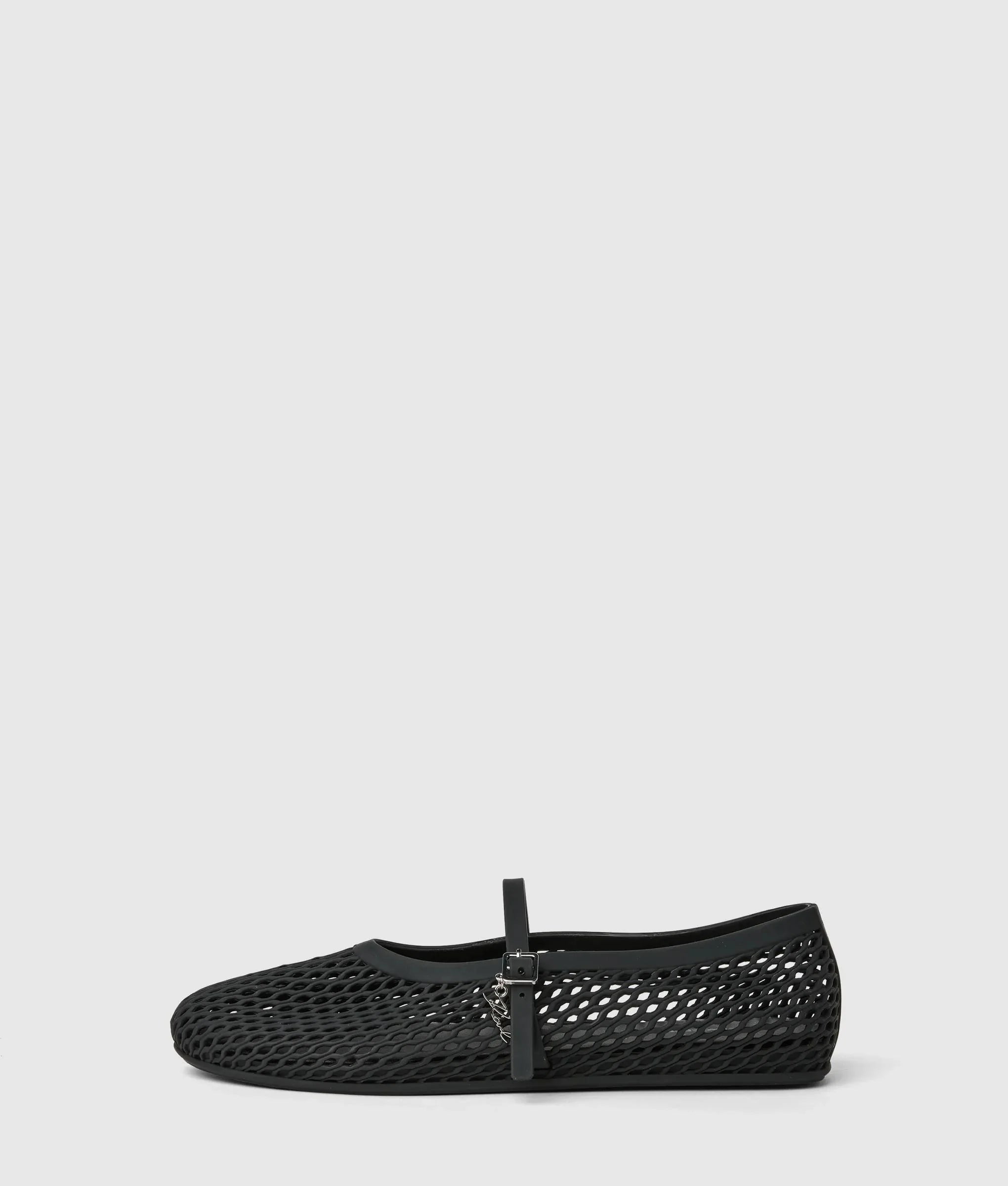 Jelly ballet strap pumps