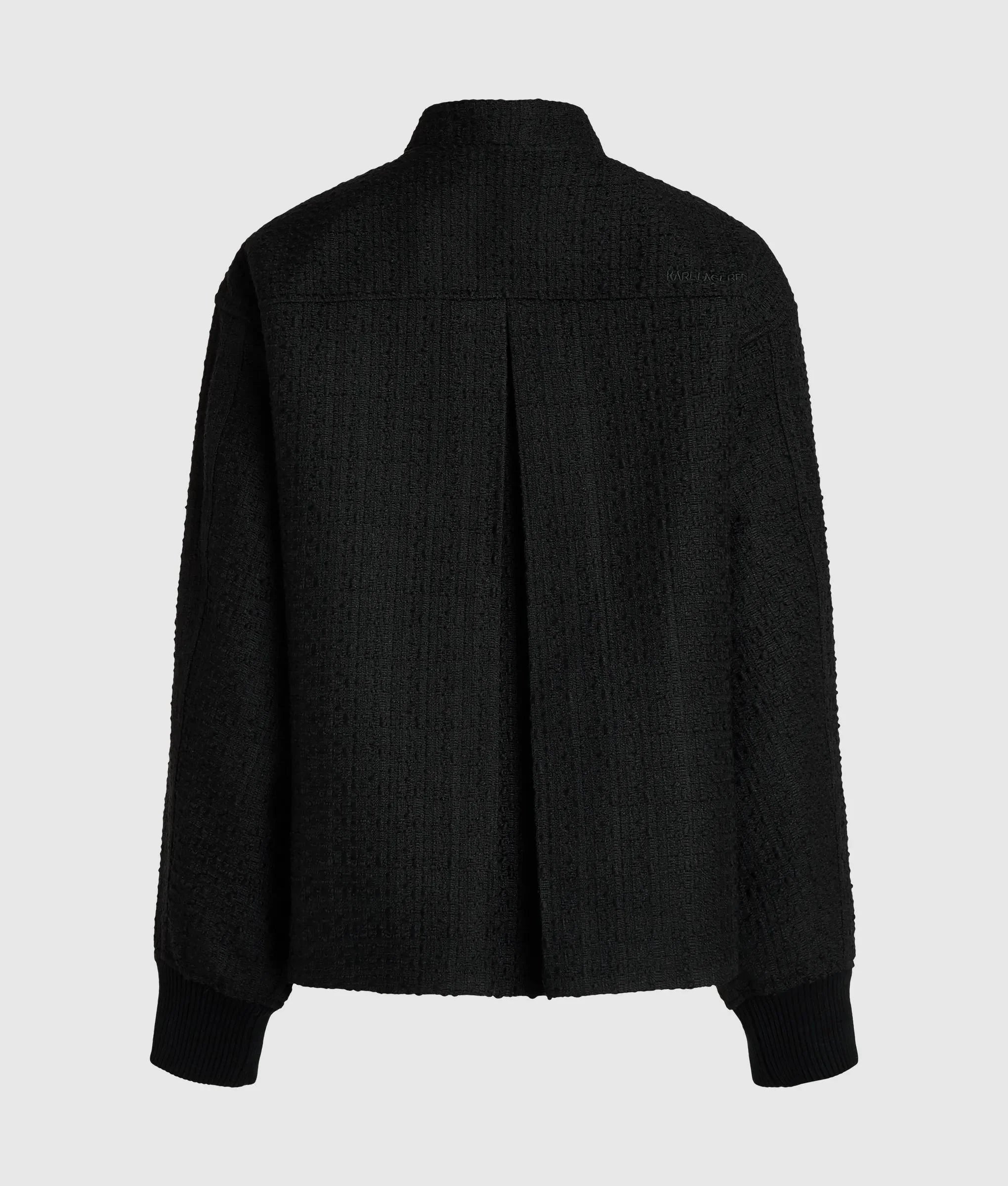 Ikon bouclé bomber jacket