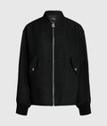 Ikon bouclé bomber jacket