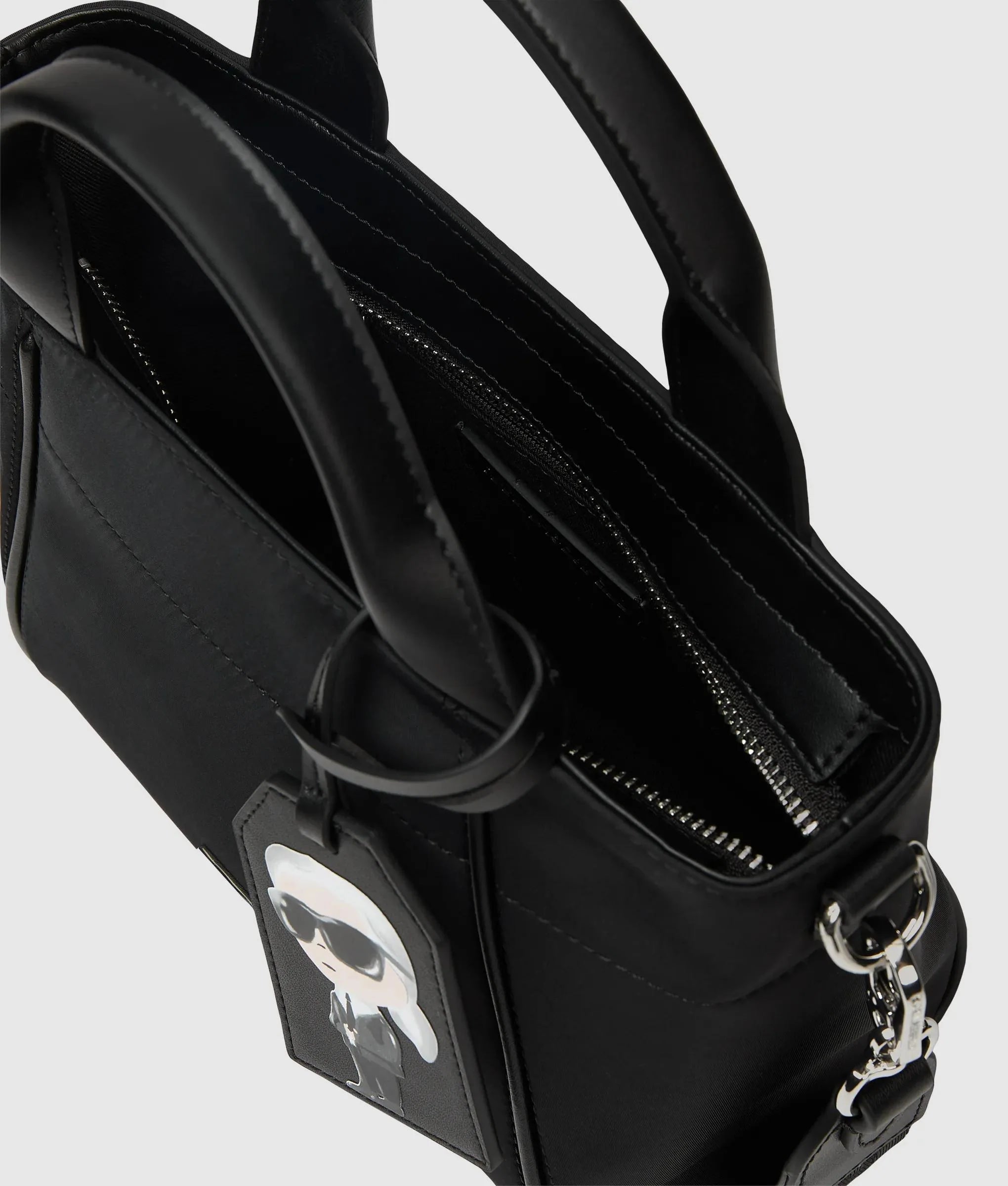 Ikon Nylon small tag tote bag