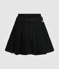 Ikon bouclé pleated skirt