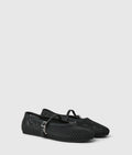 Jelly ballet strap pumps