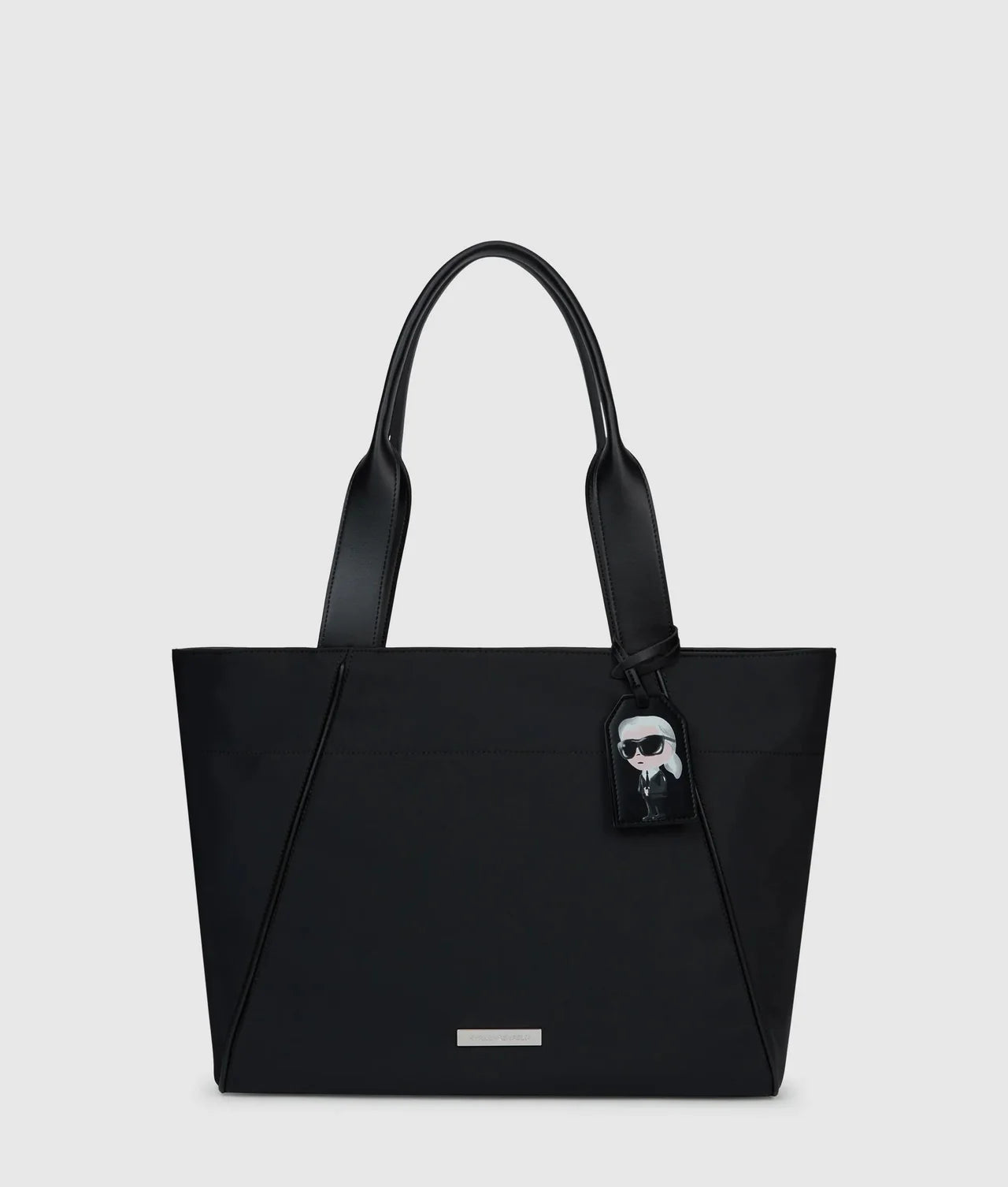 Ikon Nylon large tag tote bag