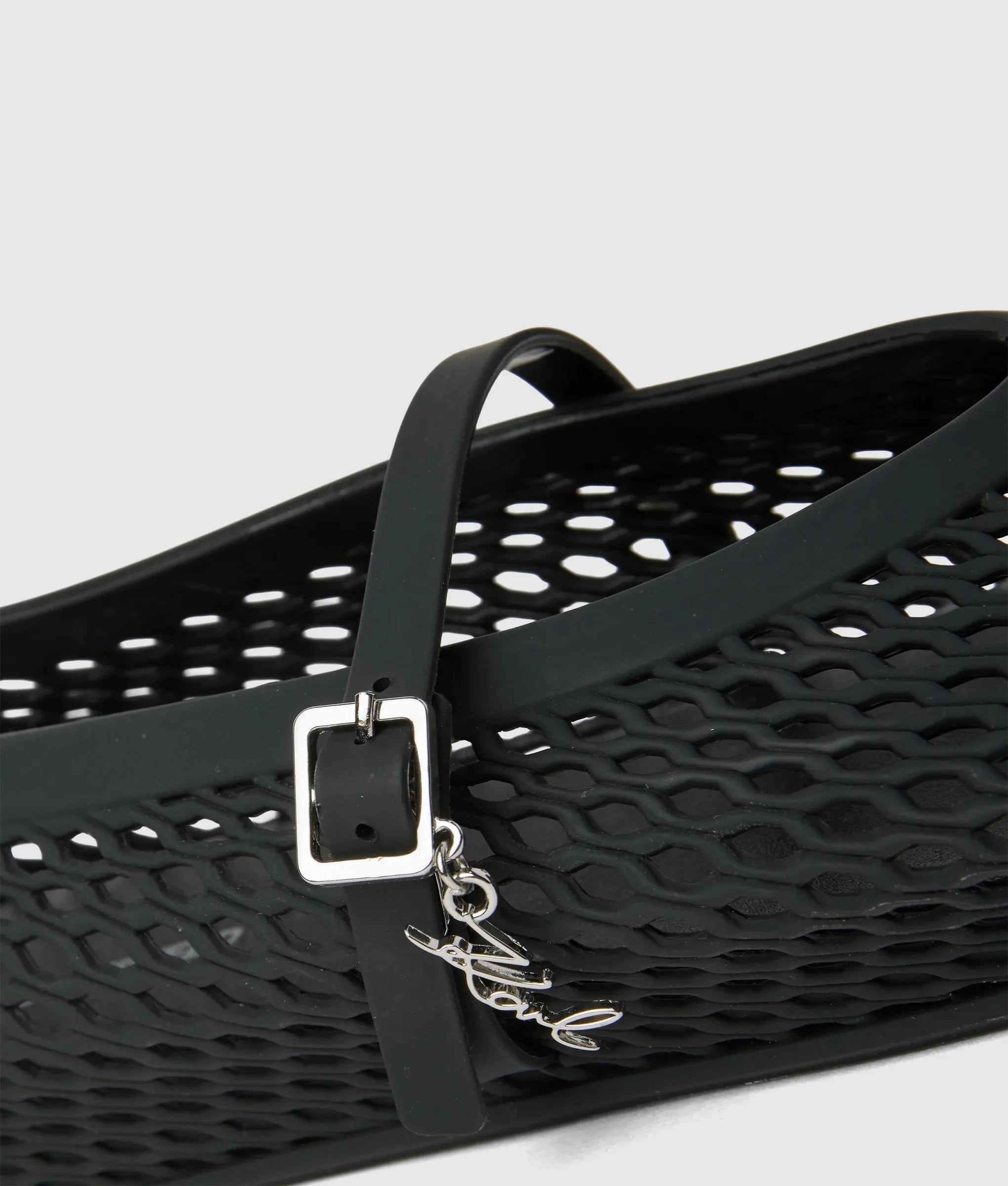 Jelly ballet strap pumps