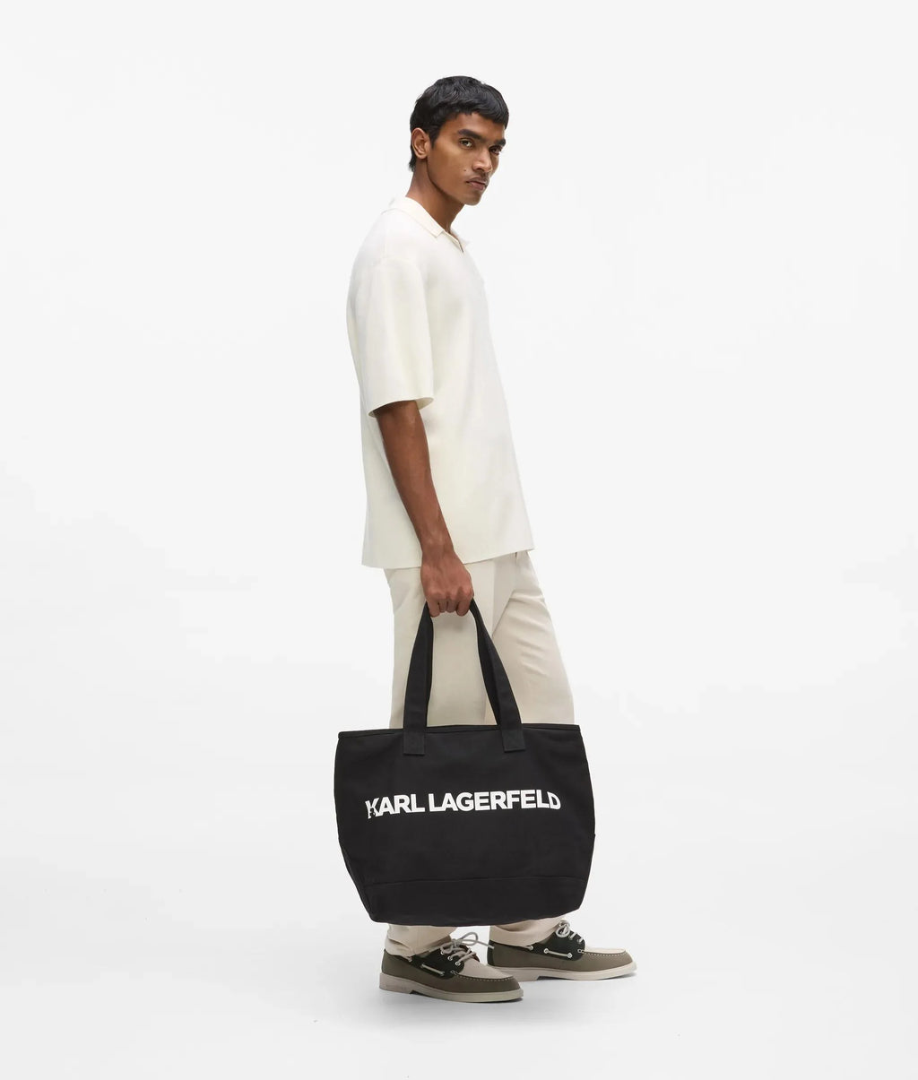 Extra large logo tote bag