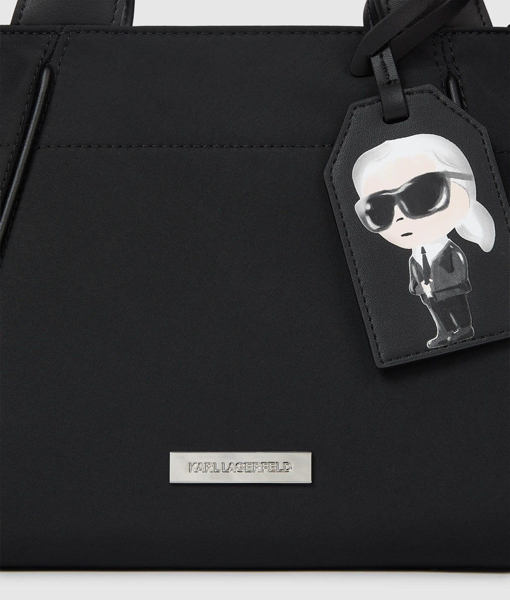 Ikon Nylon small tag tote bag