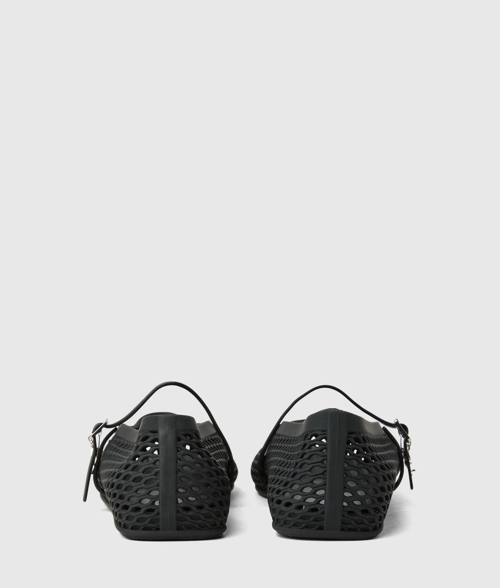 Jelly ballet strap pumps