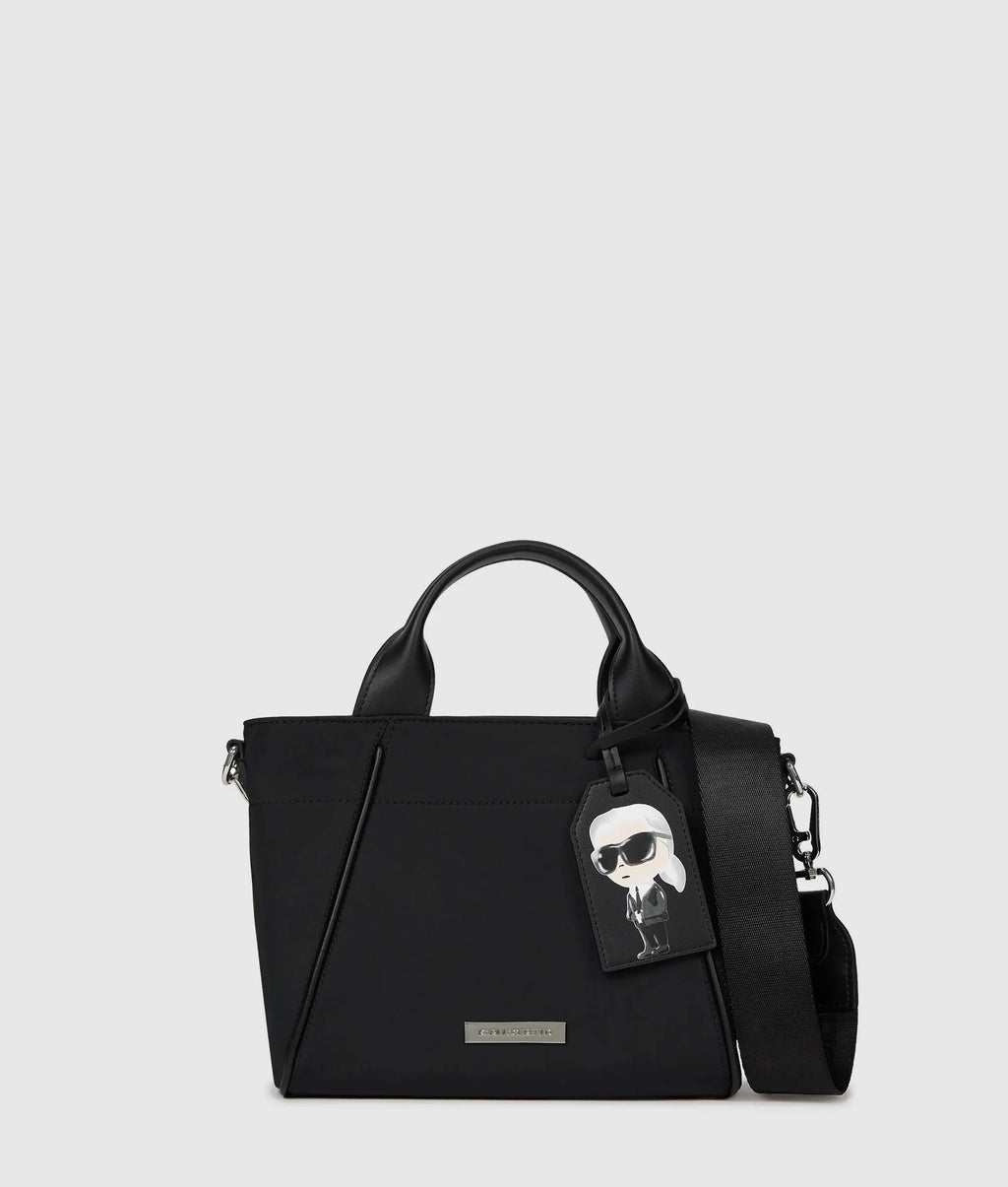 Ikon Nylon small tag tote bag