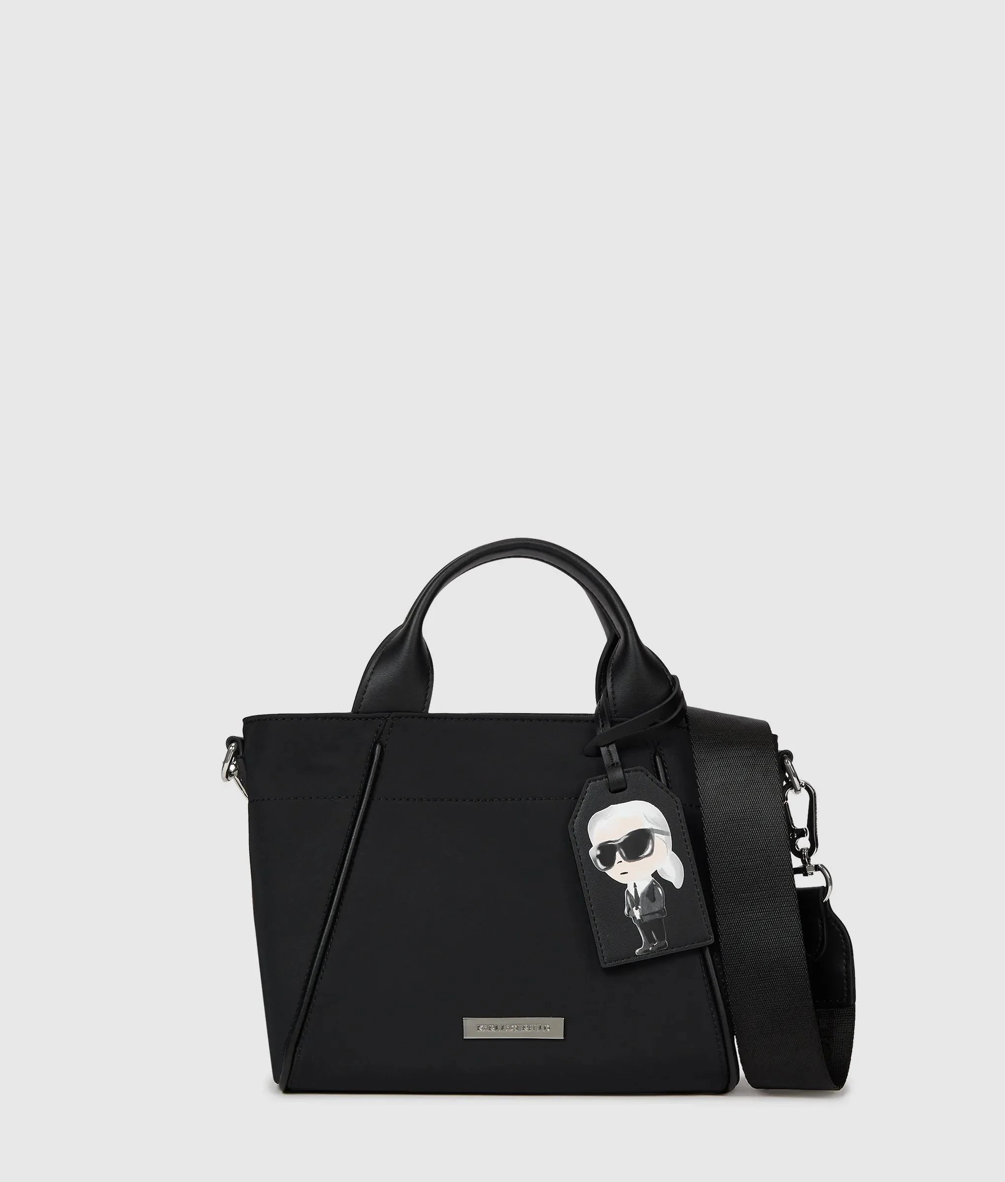 Ikon Nylon small tag tote bag